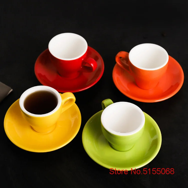 Espresso Cup And Saucer Ceramic - MACARON