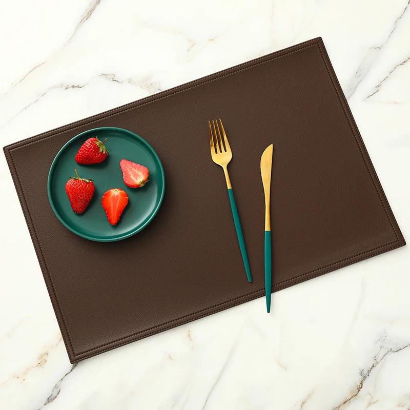 Faux Leather Placemat Waterproof Heat-insulating - COLORI