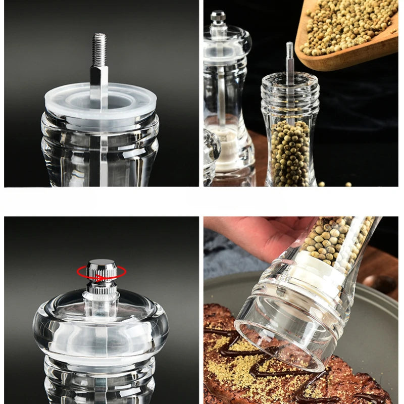 Spice Mill Salt and Pepper grinder - CLEAR