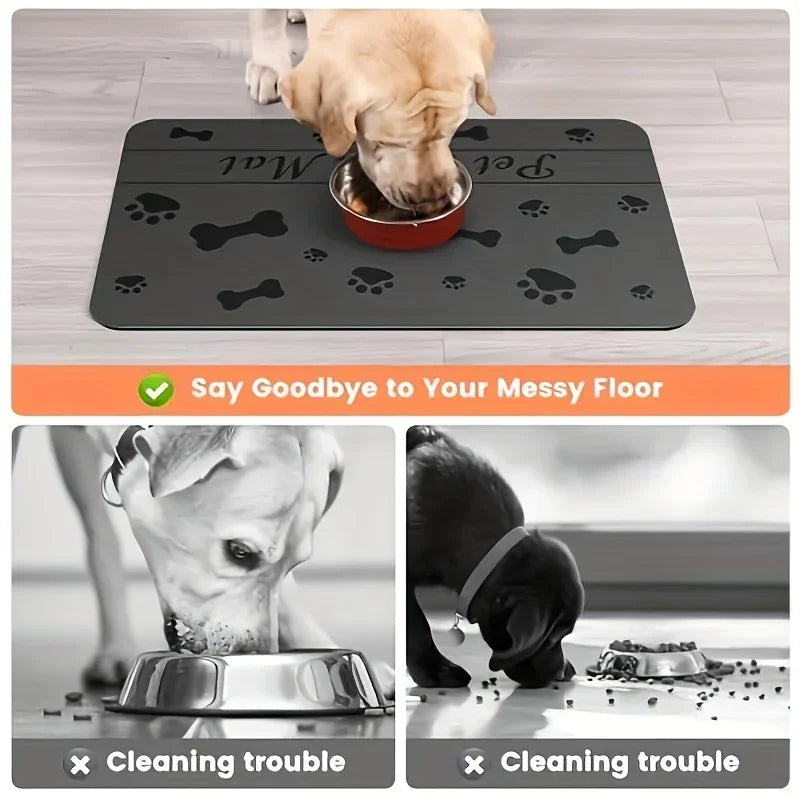 Waterproof Absorbent Pet Feeding Mat - DRY