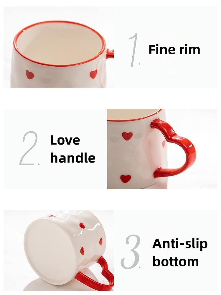 Hand Painted Love Mug - ROMANTIC