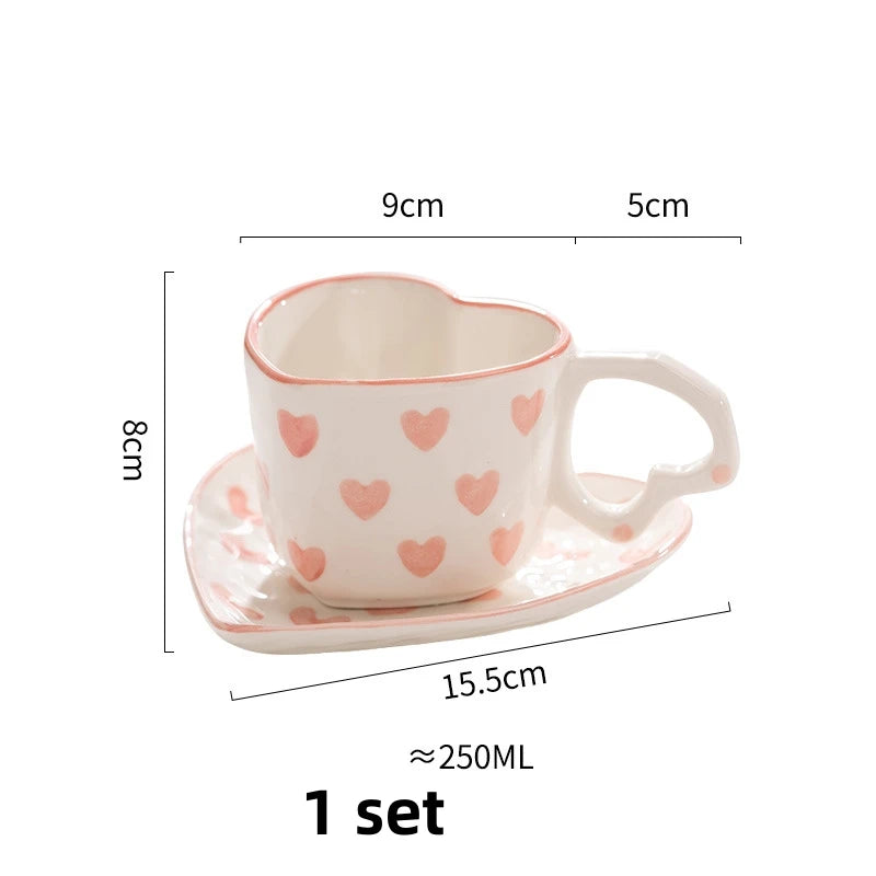 Hand Painted Love Mug - ROMANTIC