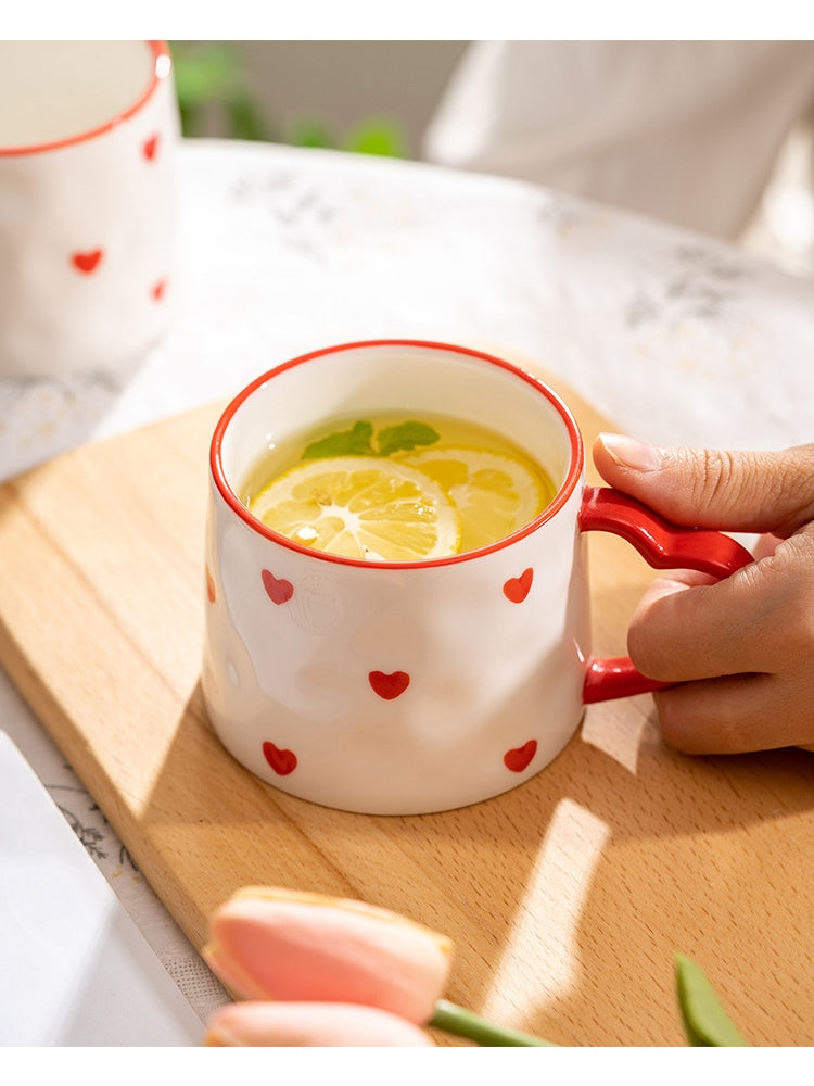Hand Painted Love Mug - ROMANTIC