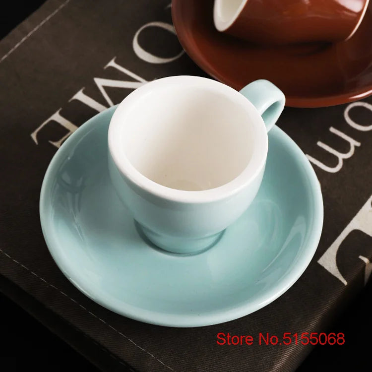 Espresso Cup And Saucer Ceramic - MACARON