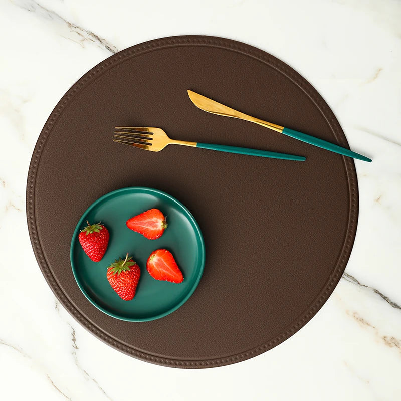 Faux Leather Placemat Waterproof Heat-insulating - COLORI