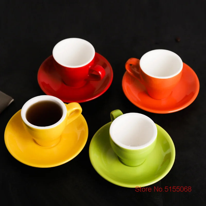 Espresso Cup And Saucer Ceramic - MACARON