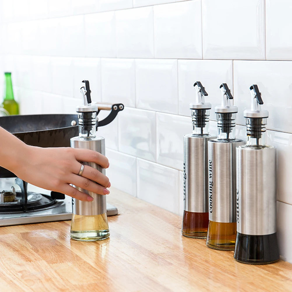 Stainless Steel Oil Bottle No-drip - DISPENSA