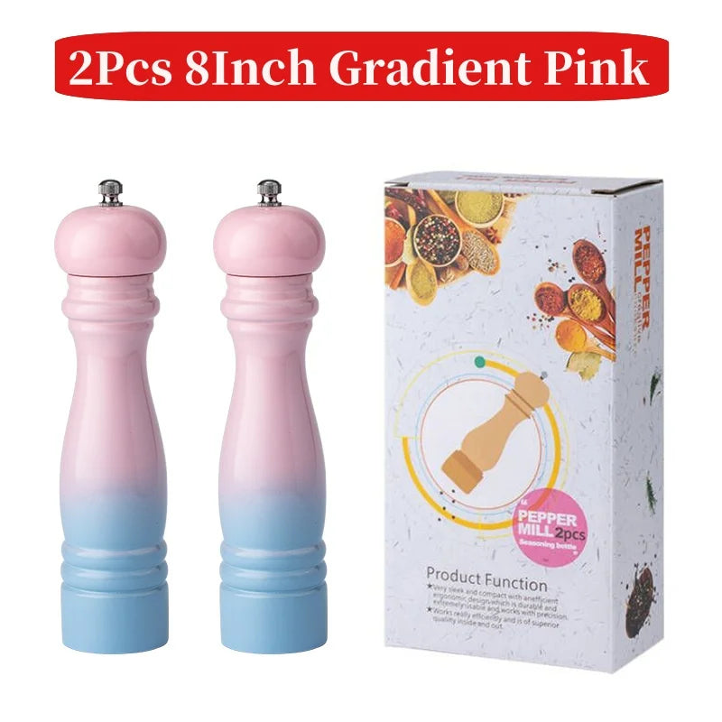 Gradient Colored Salt Pepper Grinder Set Spice Shaker - SFUMATO