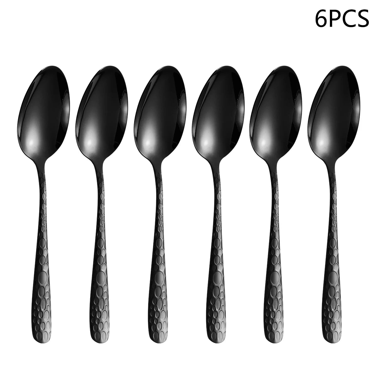 4/6/16/24pcs Black stainless steel cutlery - NERO