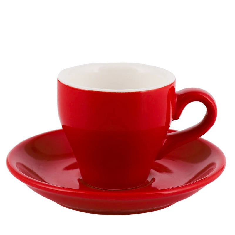 Espresso Cup And Saucer Ceramic - MACARON