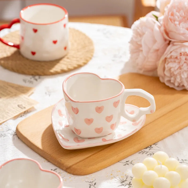 Hand Painted Love Mug - ROMANTIC