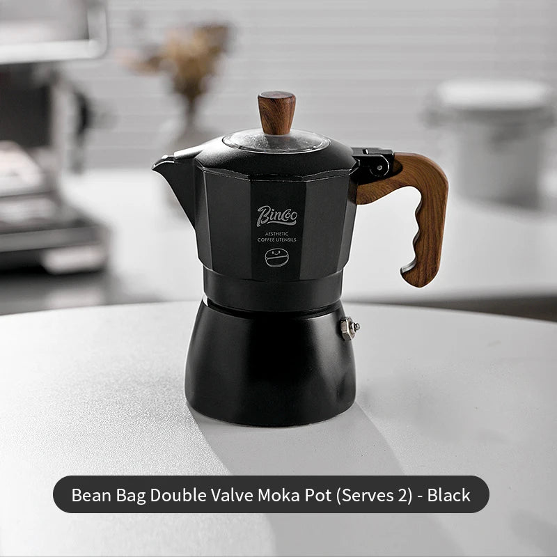 Stylish Moka Pot - WHITE BLACK PURPLE