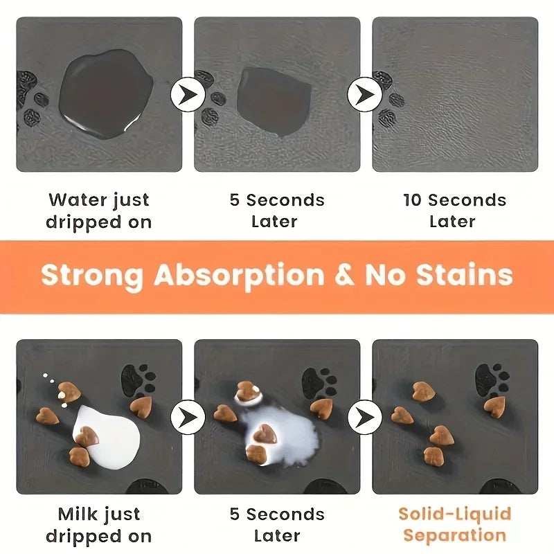 Waterproof Absorbent Pet Feeding Mat - DRY