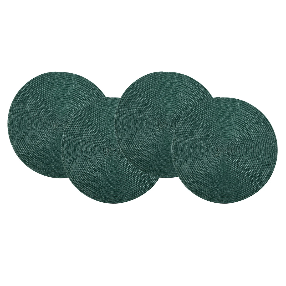 Round Braided Placemats Set of 4 Washable - COLORII