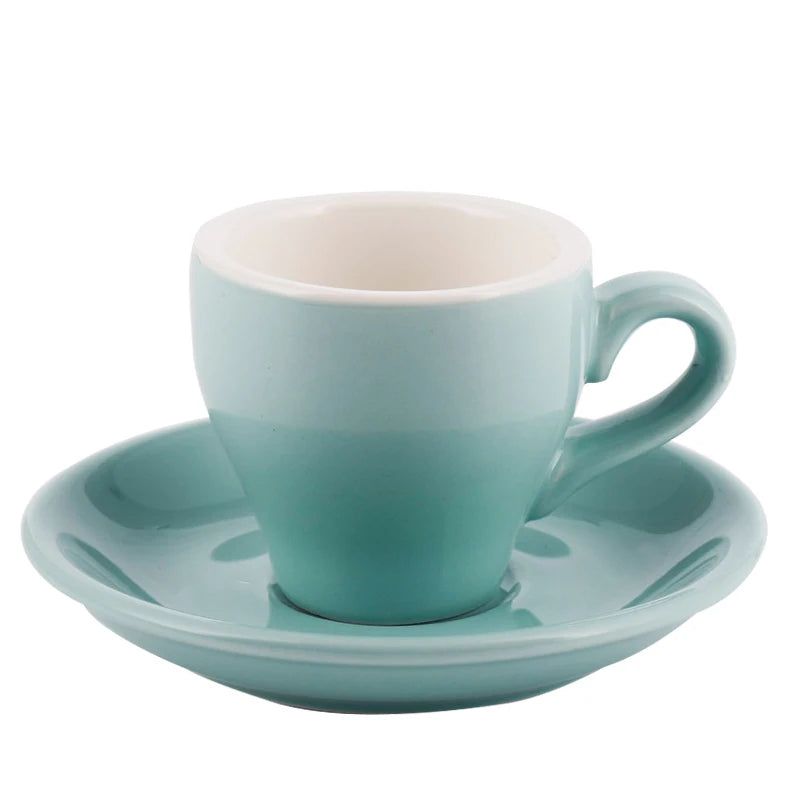 Espresso Cup And Saucer Ceramic - MACARON
