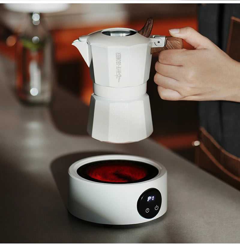 Mini Electric Coffee moka - WHITE