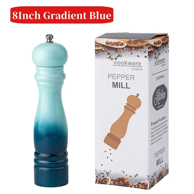 Gradient Colored Salt Pepper Grinder Set Spice Shaker - SFUMATO