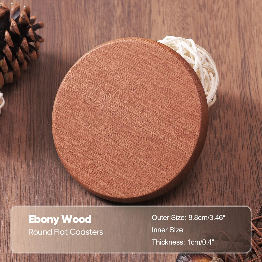 1PCS Solid Wood Coaster