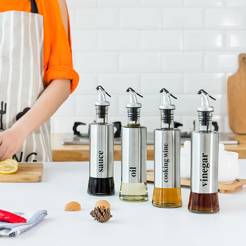 Stainless Steel Oil Bottle No-drip - DISPENSA
