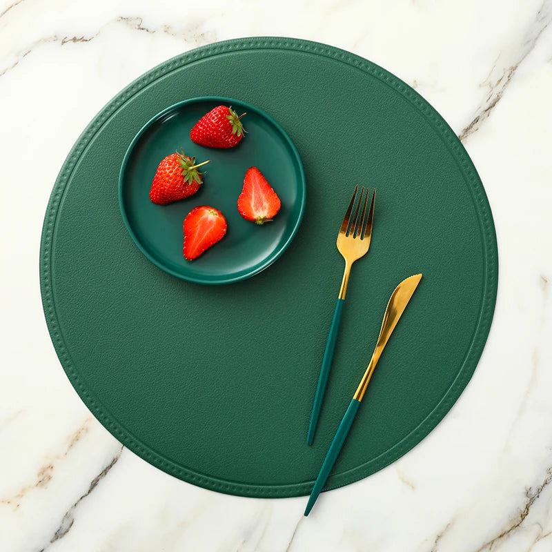Faux Leather Placemat Waterproof Heat-insulating - COLORI