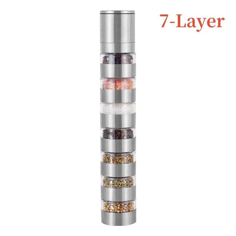 Multi-layer Stacked Pepper Mill - STEEL