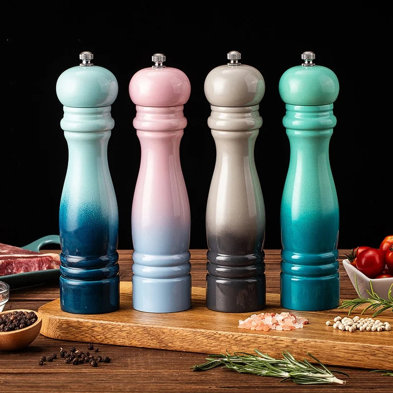 Gradient Colored Salt Pepper Grinder Set Spice Shaker - SFUMATO