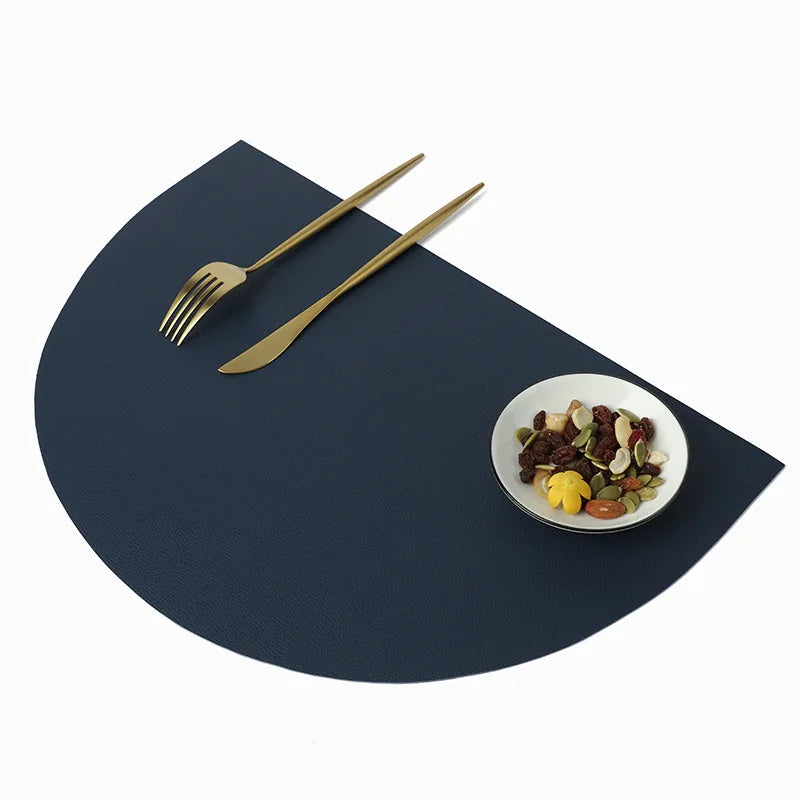 Leather Semicicrcle Placemate - SEMI