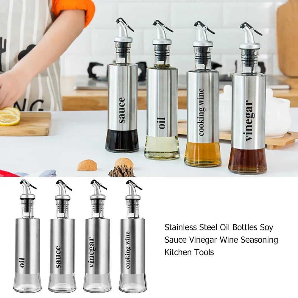Stainless Steel Oil Bottle No-drip - DISPENSA