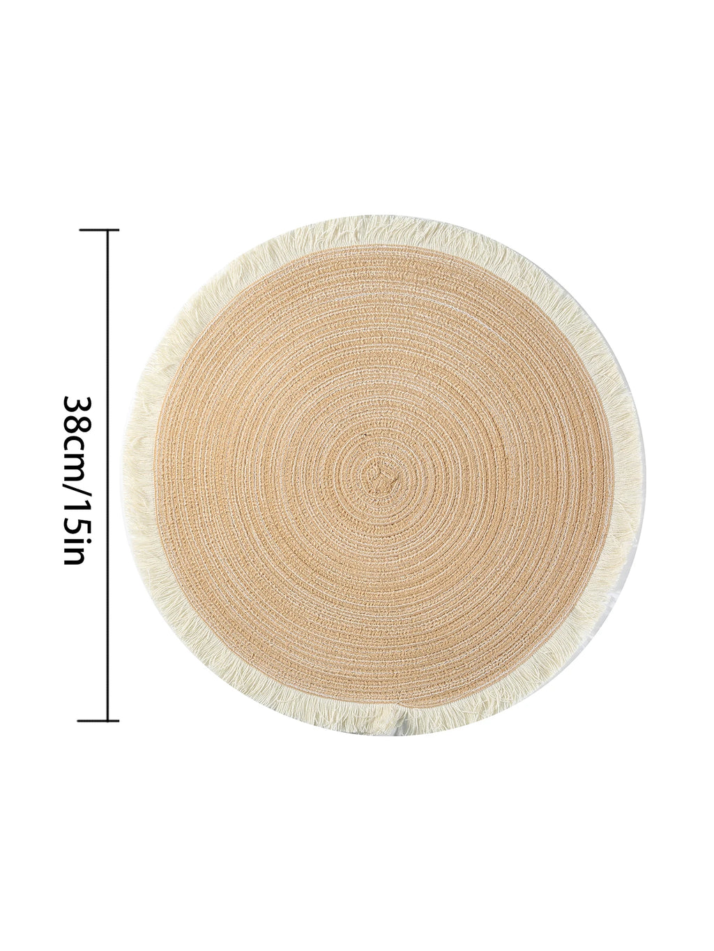 Set of 4 Fringe Woven Placemats - FRANGIA