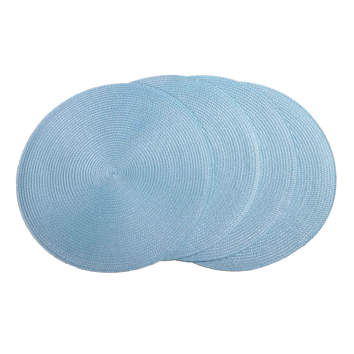 Round Braided Placemats Set of 4 Washable - COLORII
