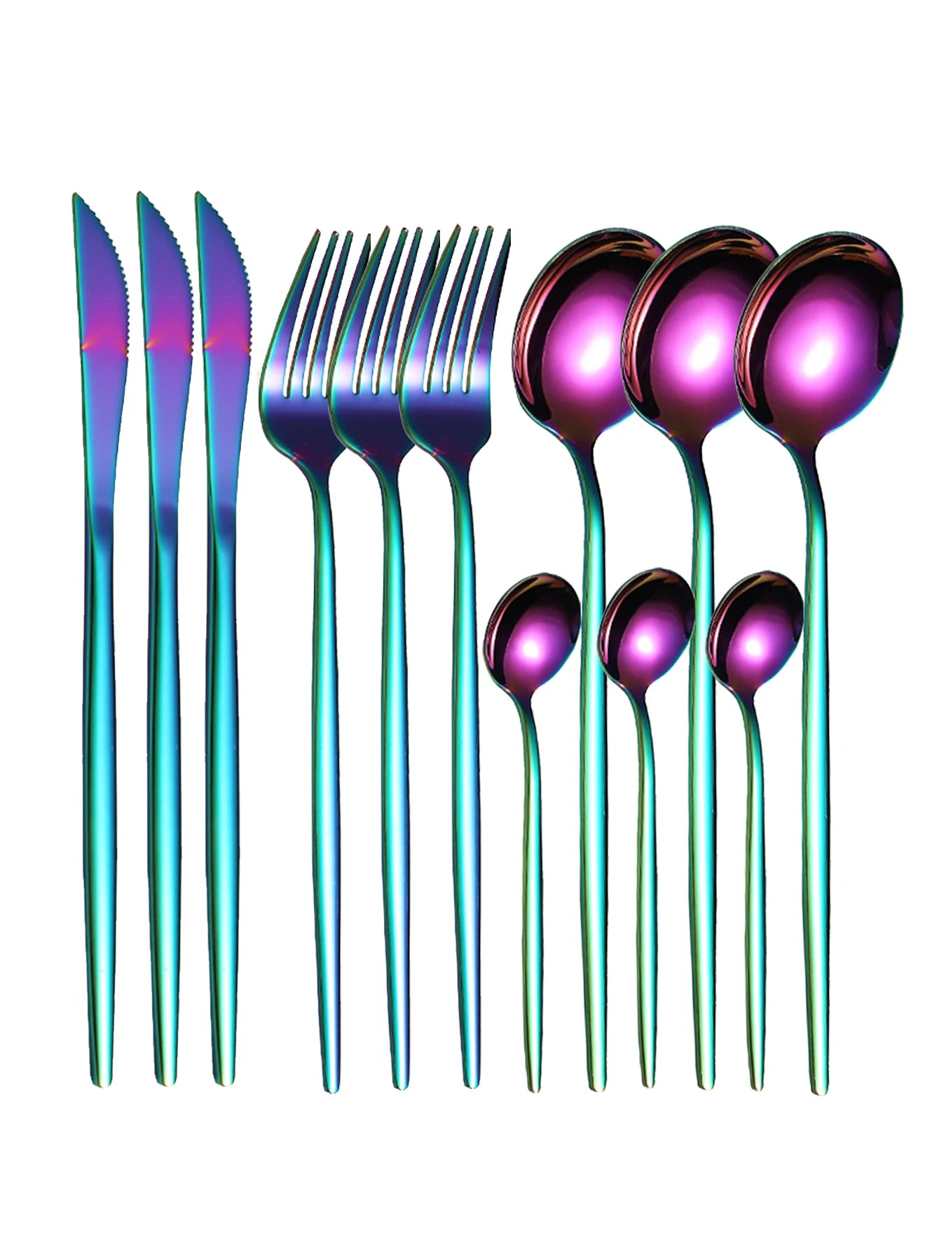 12pc Thin stainless steel cutlery set - PORTUGAL