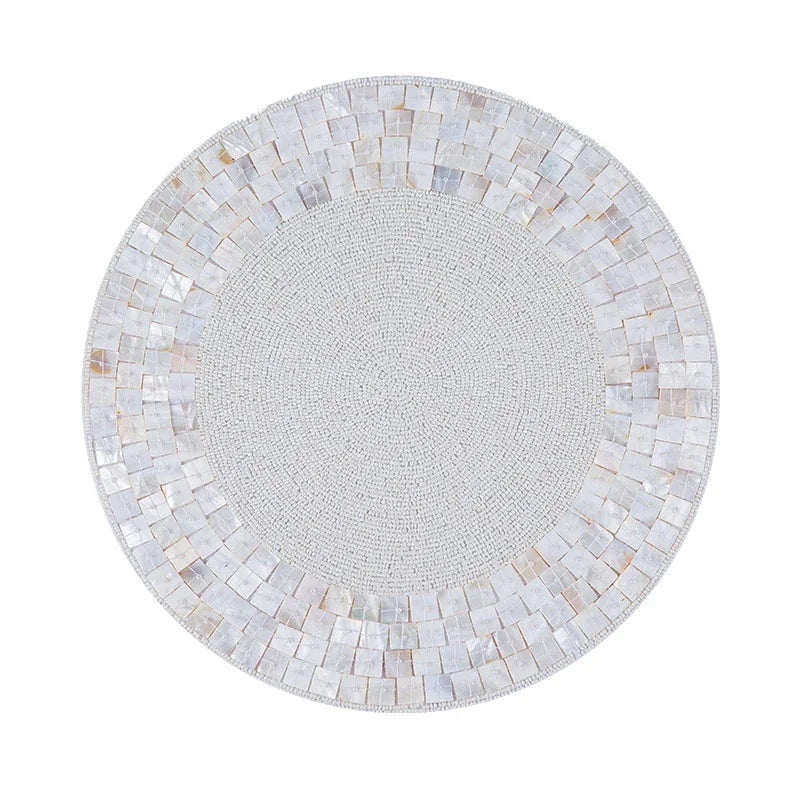 Beaded Food Placemat Luxury Home Dining - PERLA
