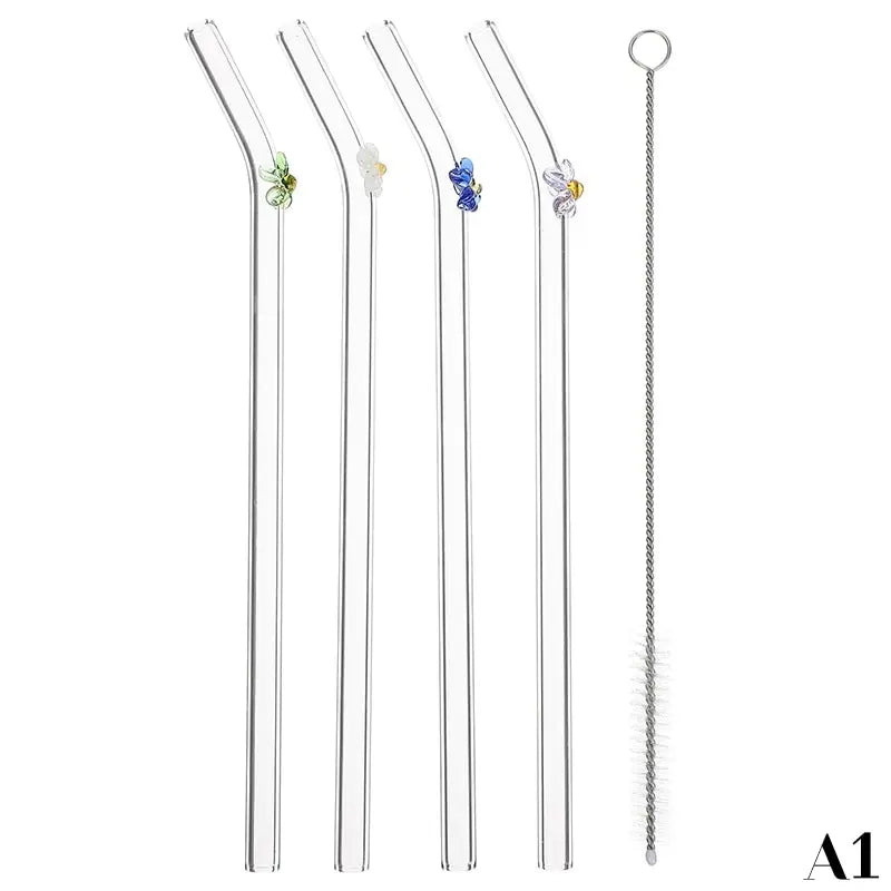 Cute Borosilicate Glass Drinking Straw - PICCI