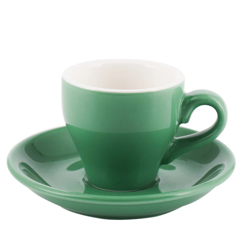Espresso Cup And Saucer Ceramic - MACARON