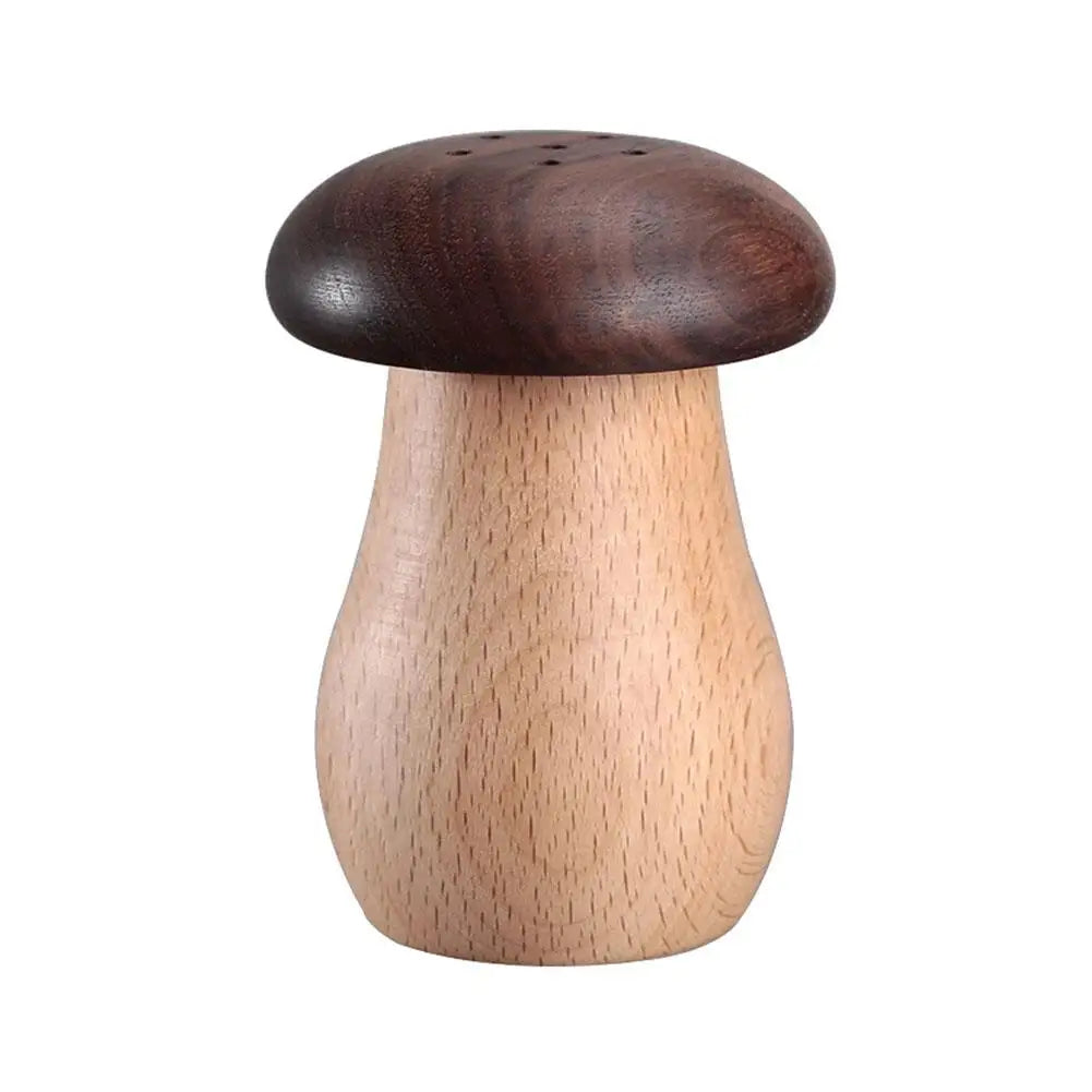 Walnut Wood Mushroom Toothpick Holder Dispenser - SHROOM
