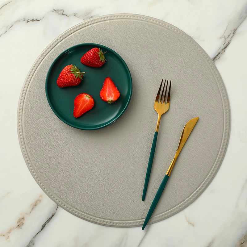 Faux Leather Placemat Waterproof Heat-insulating - COLORI
