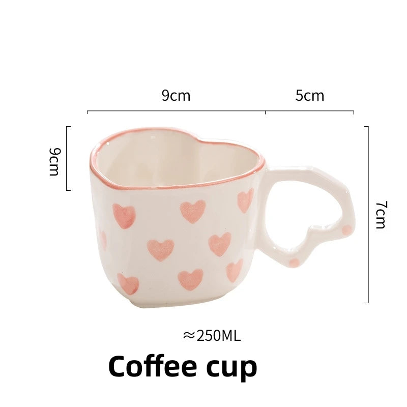 Hand Painted Love Mug - ROMANTIC