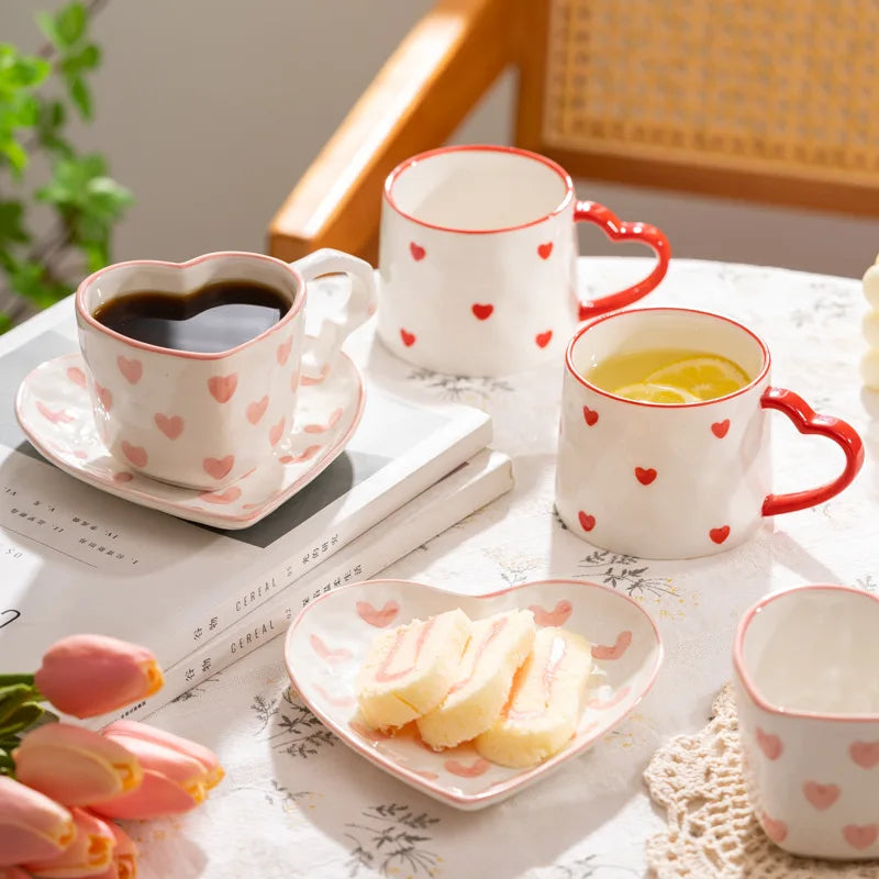 Hand Painted Love Mug - ROMANTIC