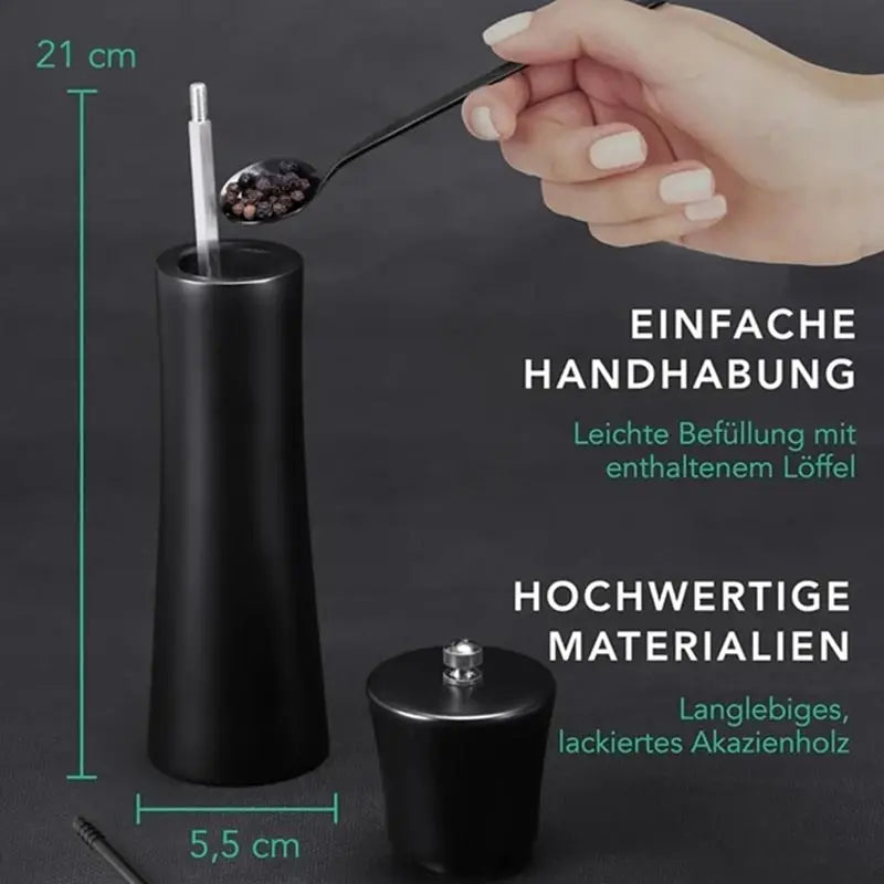 Wood Salt And Pepper Grinder Set - SLEEK