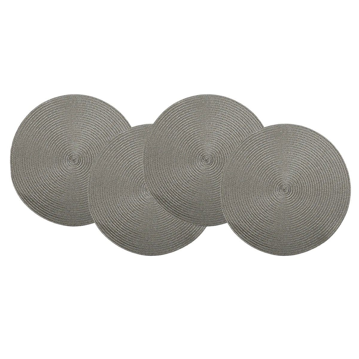Round Braided Placemats Set of 4 Washable - COLORII
