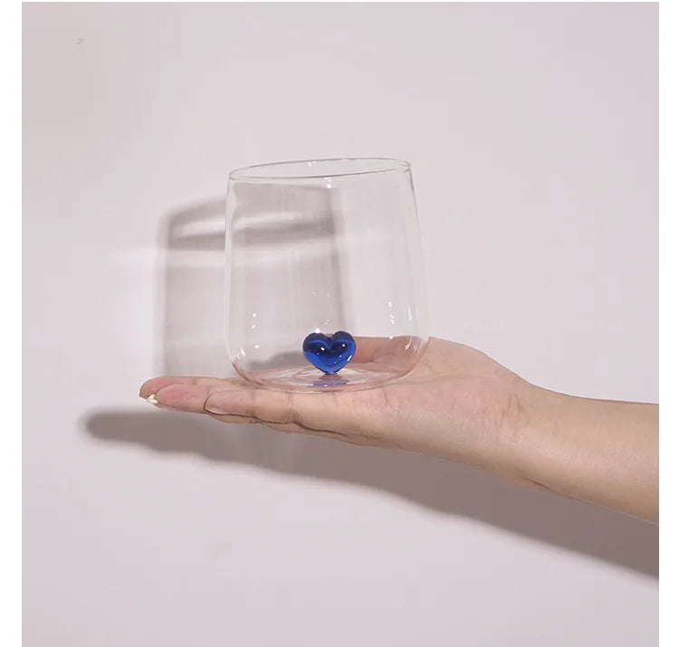 Designer 3D Heart Tumbler glass - CUORE