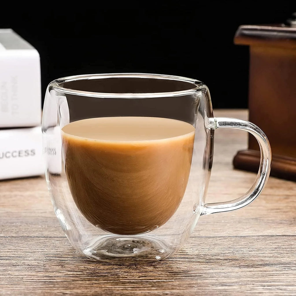 Double Glass Coffee Mugs - GLASS MUG