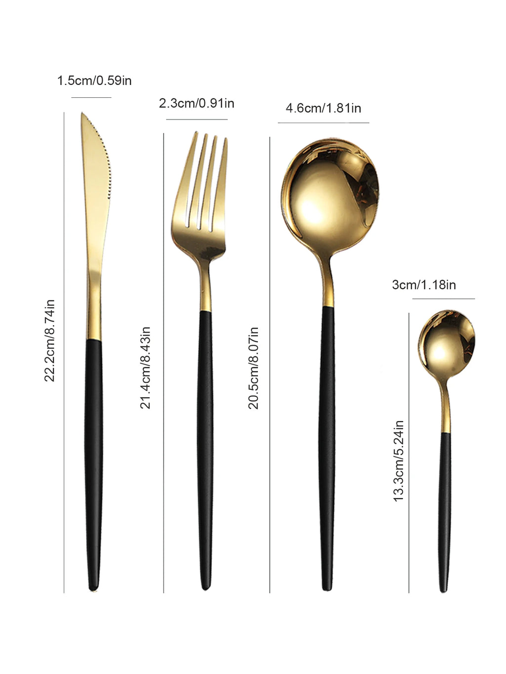 12pc Thin stainless steel cutlery set - PORTUGAL