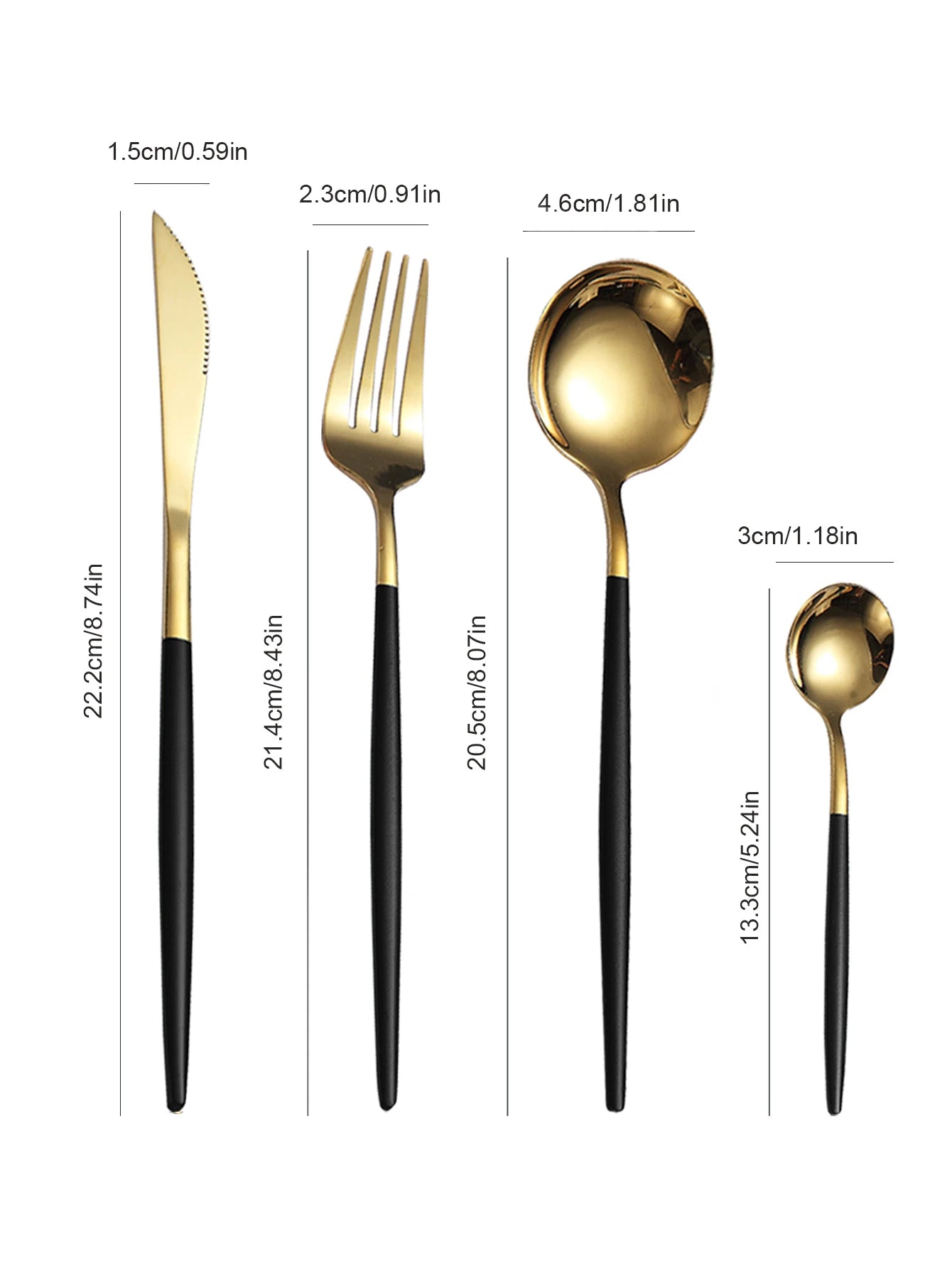 12pc Thin stainless steel cutlery set - PORTUGAL