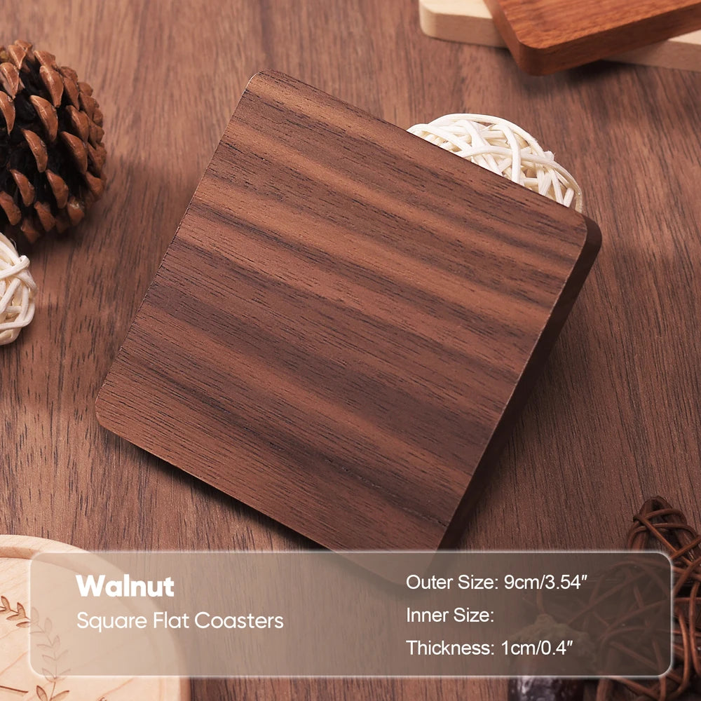 1PCS Solid Wood Coaster