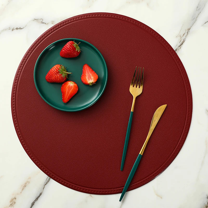Faux Leather Placemat Waterproof Heat-insulating - COLORI