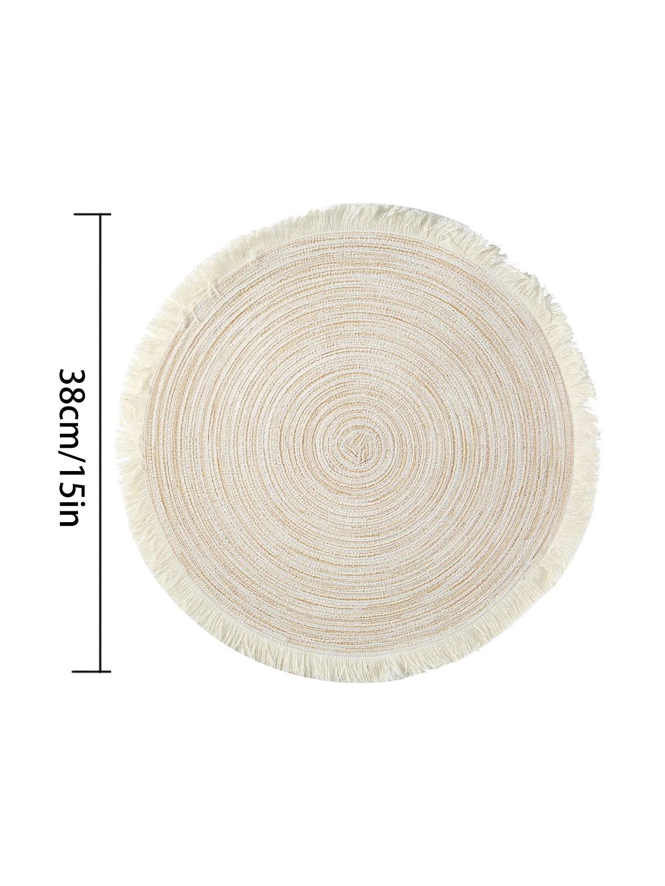 Set of 4 Fringe Woven Placemats - FRANGIA