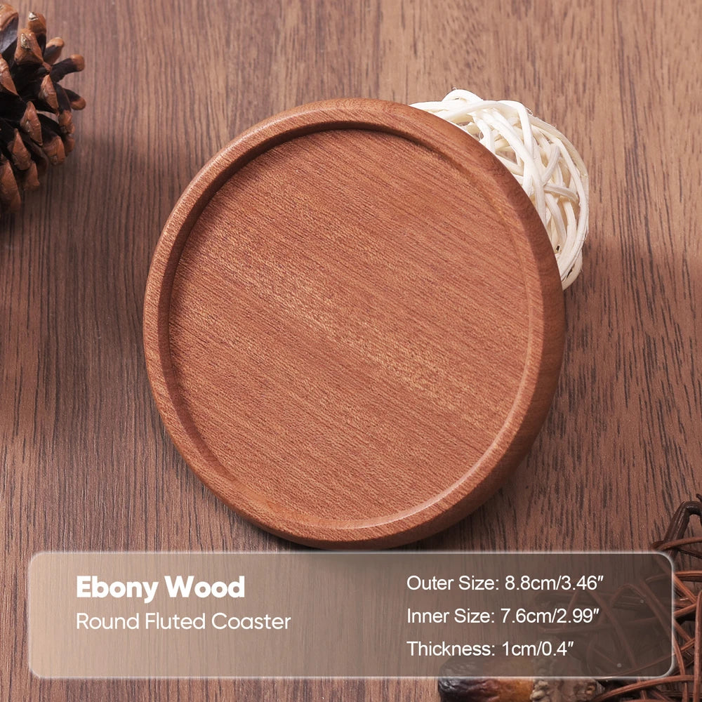 1PCS Solid Wood Coaster