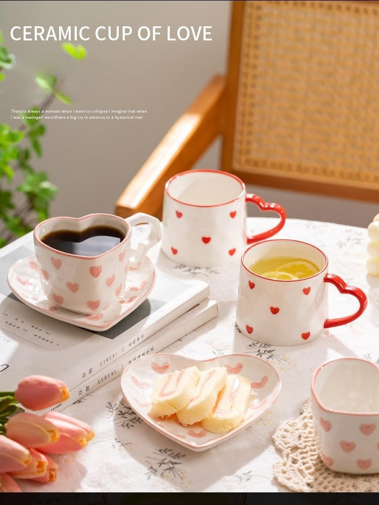 Hand Painted Love Mug - ROMANTIC