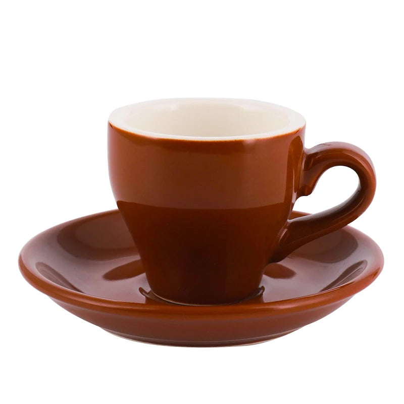 Espresso Cup And Saucer Ceramic - MACARON